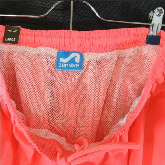 NWT Vintage 80’s 90’s Surf Style Swim Shorts - Picture 4 of 4